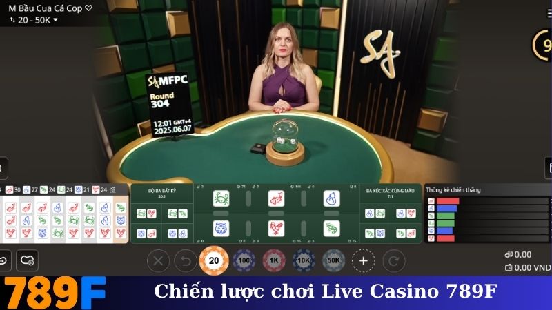 Chiến lược chơi Live Casino 789F