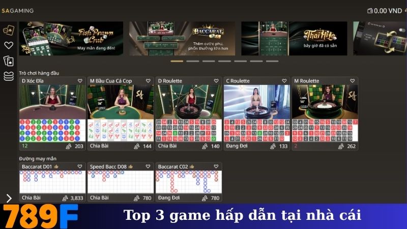Top 3 game hấp dẫn tại nhà cái
